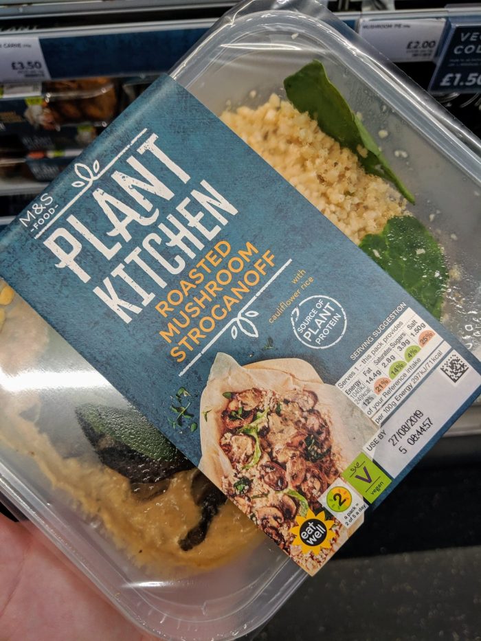 M S Plant Kitchen Roasted Mushroom Stroganoff Vegan Food Uk