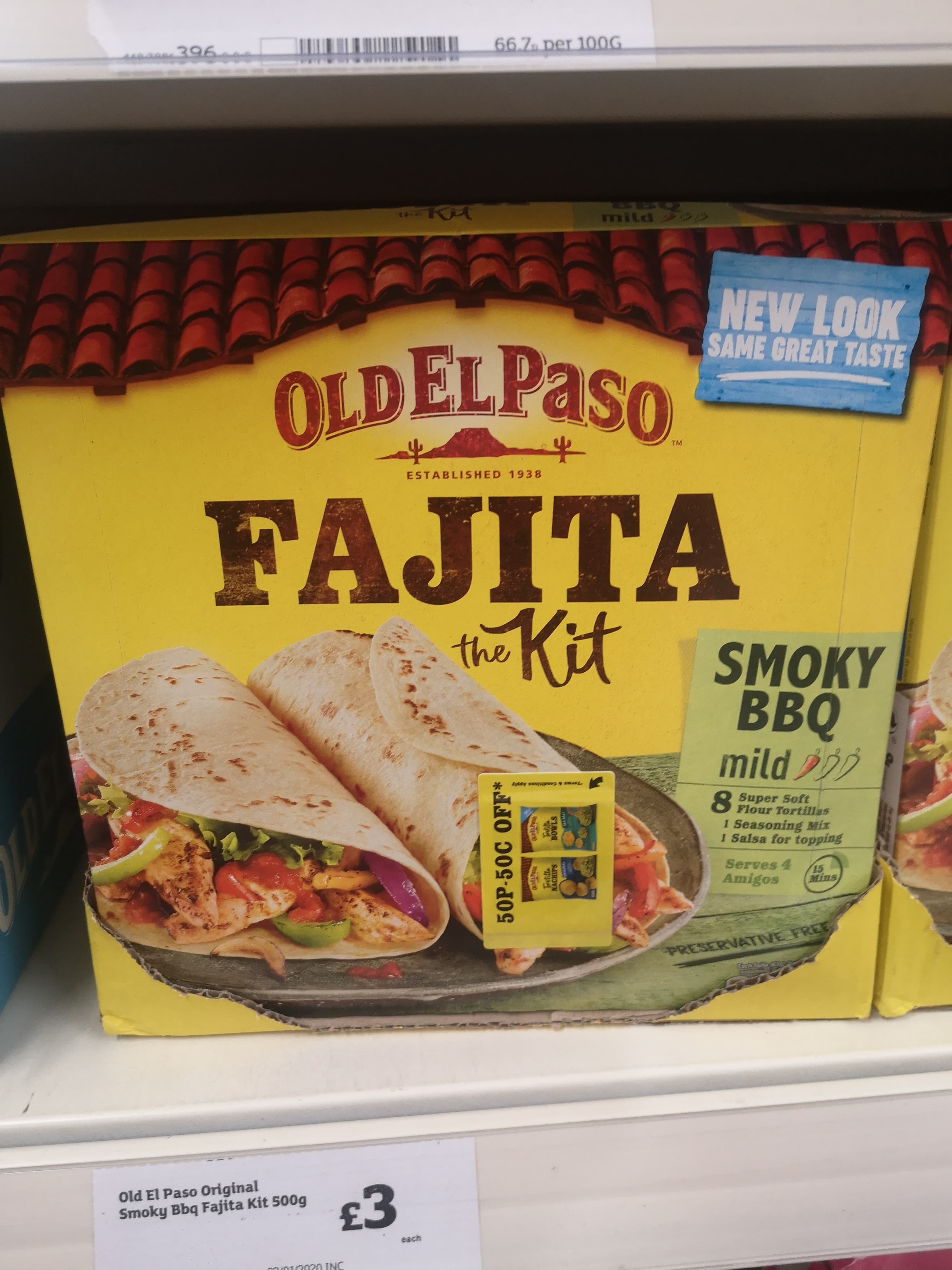 væv Ubestemt billet Old El Paso Smoky BBQ Fajita Kit 500g – Vegan Food UK