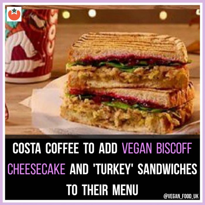 New Costa Coffee Christmas Menu Has Just Been Announced | Vegan Food UK